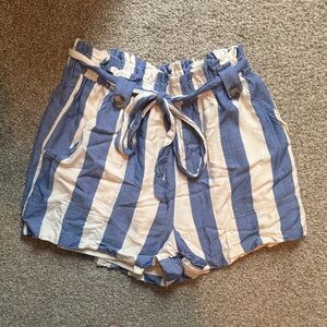 American Eagle Outfitters Blue and White Shorts